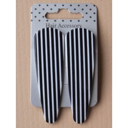 Click Clack Sleepies Hair Clips - card of 2 7cm black and...