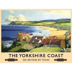 Novelty Metal Sign - 15x20cm Yorkshire Coast vintage...