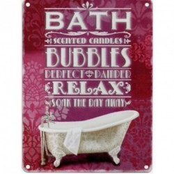 Novelty Metal Sign - Bath Bubbles Relax Metal Sign...
