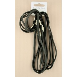 Hair Elastics - Set of 6 small and 6 large black elastics