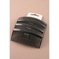 Hair Combs - A pack of 4 x 9cm black hair combs