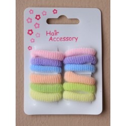 Hair Ponios - A set of 12 pastel mini ponios.