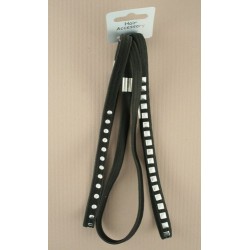 Hair Elastics - A set of 3 long black hair elastics with...
