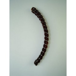 Hair Clip - A 16cm faux tortoise shell barley twist...