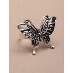 Fashion Rings - vintage silv adjustable butterfly rings...