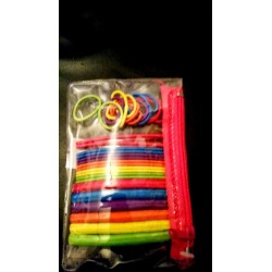 Hair Elastic 30 pieces in bag Girls mix size & colour...
