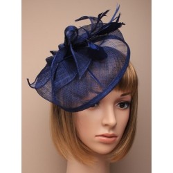 Hatinator Aliceband - large navy looped hessian hatinator...