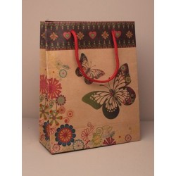 Gift Bag - large natural brown paper gift bag with...