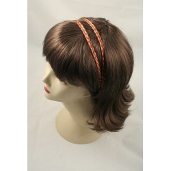 Headband - Faux hair twin plaits elasticated kylie band...