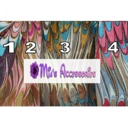 Tribal print chiffon headwraps