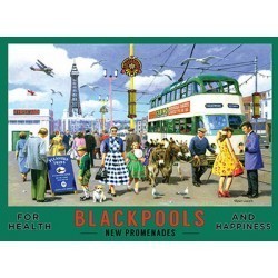 Blackpool metal wall sign 10187 - 15x20cm sign            