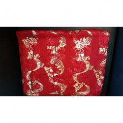 I Love Jesus Gold Soft Feel Scarf Table Church Religious...