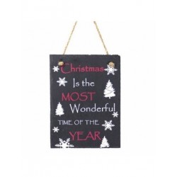 Novelty Slate Sign - christmas wonderful slate sign