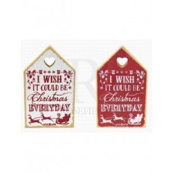 Christmas Love House - christmas everyday plaque Red or...