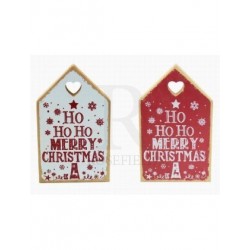 Christmas Ho Ho Ho - christmas plaque Red or White