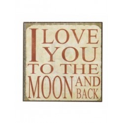 Fridge Magnet - love you to the moon and back magnet