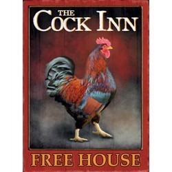 Novelty Metal Sign - The Cock Inn metal wall sign - 10646...