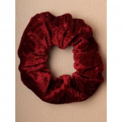 Hair Scunchie - Large Burgundy Velveteen fabric hair...