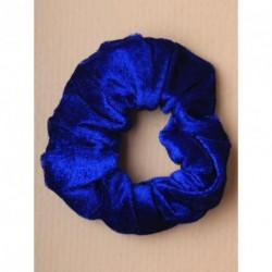 Hair Scrunchie - Large Royal Blue Velveteen fabric hair...