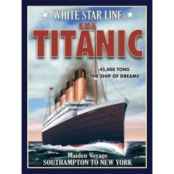 Titanic White Star Line Vintage metal wall sign 10105...
