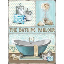 Metal Sign - The Bathing Parlour metal wall sign - 10383