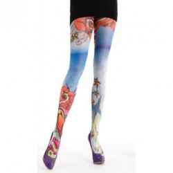 Tattoo Designer Psychedelic Prints Ladies Tights -...