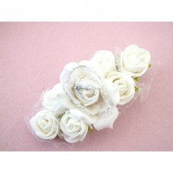 Hair Clip - Glittery White Rose Cluster Hair clip Hair...