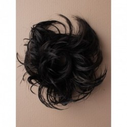 Natural Synthetic Elastic Scrunchie Curly Bun Hairpiece...
