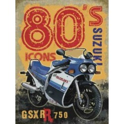 The Original GSXR 750 Suzuki Metal Wall Sign