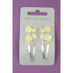 Click Clack Sleepies Hair Clips - Card of 2 Silver...