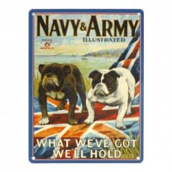 Novelty Metal Sign - Navy & Army Retro metal sign /...
