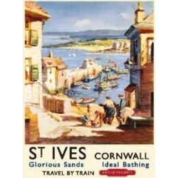 St Ives Harbour, Cornwall. British Railway Cornish...