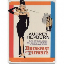 Novelty Metal Sign - Breakfast at Tiffany's Audrey...