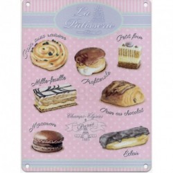 LA PATISSERIE Metal Advertising Sign (SMALL 200mm X 150mm)
