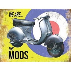 Vespa. We are the mods, scooter moped on mod target...