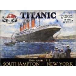 The Original Titanic The Queen of The Ocean Metal Wall...