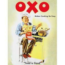OXO MAKES COOKING SO EASY METAL STEEL ADVERTISING WALL SIGN