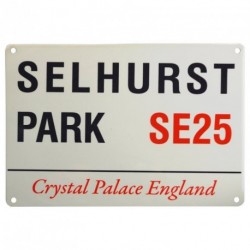 CRYSTAL PALACE F.C. SELHURST PARK SE25 MINI STREET SIGN