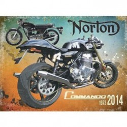 Wall Sign Norton Commando 1973-2014 Advert Style 8