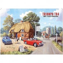 Wall Sign Triumph TR4 Advert Style 8