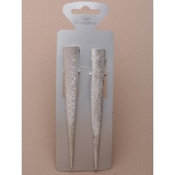 Beak Hair Clip - Shiny pastel crackle finish 13cm beak...