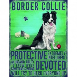 Vintage Style Retro Metal Wall Sign Dog Lovers Owners...