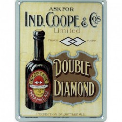 IND COOPE DOUBLE DIAMOND Metal Advertising Sign (SMALL...