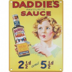 DADDIE'S SAUCE Metal Advertising Sign (SMALL 200mm X 150mm)