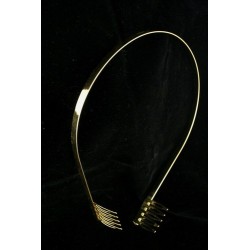 Gilt Plain Tiara Band Base with Combs. ( Ideal for making...