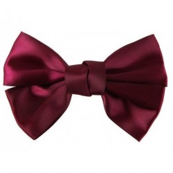Burgundy Wine Satin look Bow Hair slide Girls Ladies...