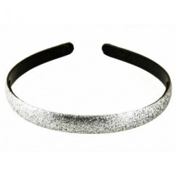 Silver Glitter Headband Girls Ladies Hairband 1.3cm Wide...