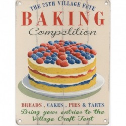 VILLAGE BAKING COMPETITION Metal Enamel Advertising Wall...