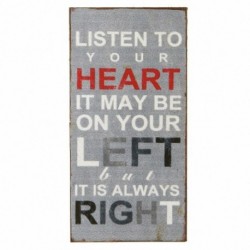Listen To Your Heart Fridge Magnet Size: 10x5cm