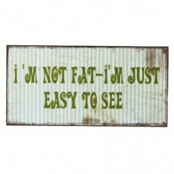 I'm Not Fat Fridge Magnet Size: 10x5cm